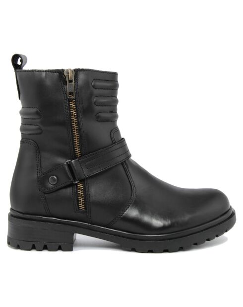 Boots en Cuir Rania noires