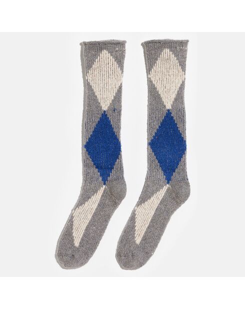 Chaussettes Fosa bleu marine/moutarde