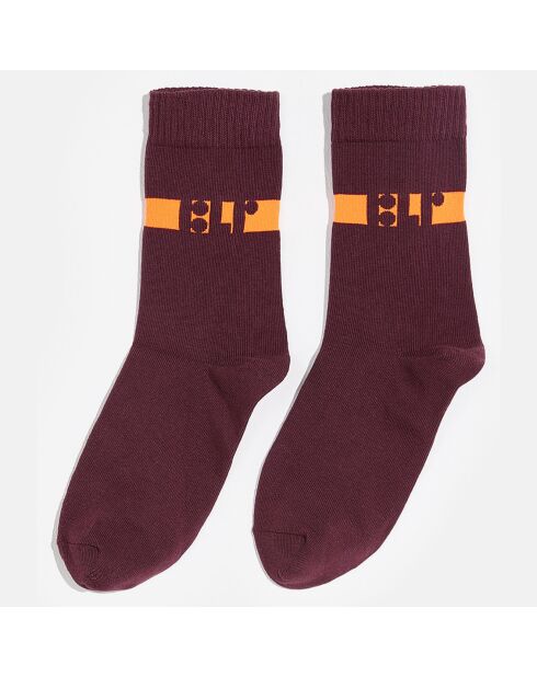 Chaussettes Belair bordeaux