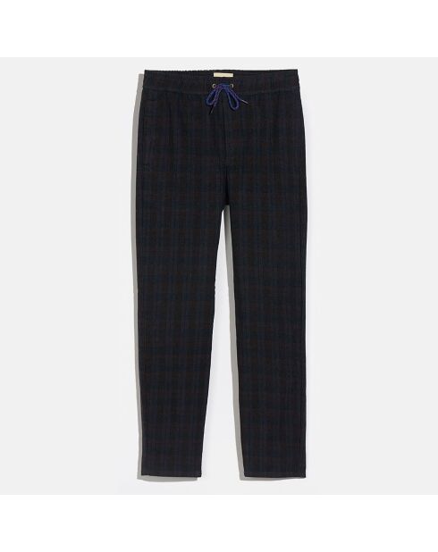 Pantalon Pharel tartan bleu marine