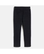 Pantalon Pharel tartan bleu marine