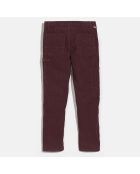 Pantalon cargo en Velours côtelé Painter marron