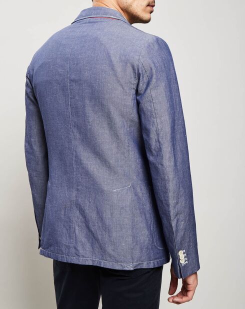 Veste en Coton & Lin bleu azur