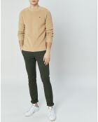 Pantalon chinos slim Twill vert moyen