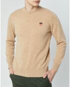 Pull 100% Laine logo Blaser beige