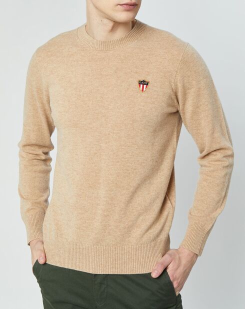 Pull 100% Laine logo Blaser beige