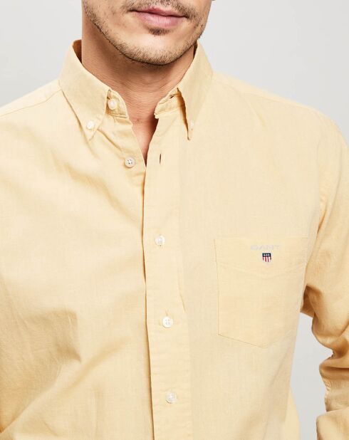 Chemise droite unie latté