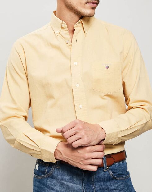 Chemise droite unie latté