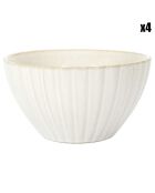 4 bols vlora beiges - D.14.5x6.4 cm
