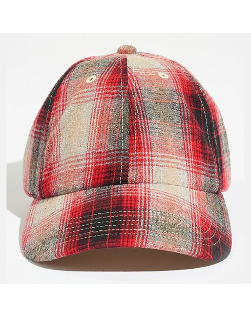 Casquette Bella à carreaux multicolore