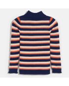 Pull Gouly rayé marine/orange