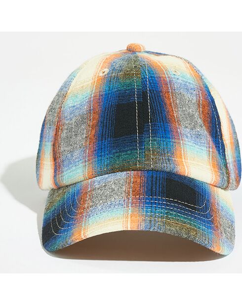 Casquette Bella tartan marine