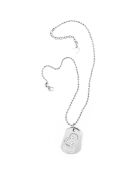 Collier Femme en Acier & Zirconites argenté