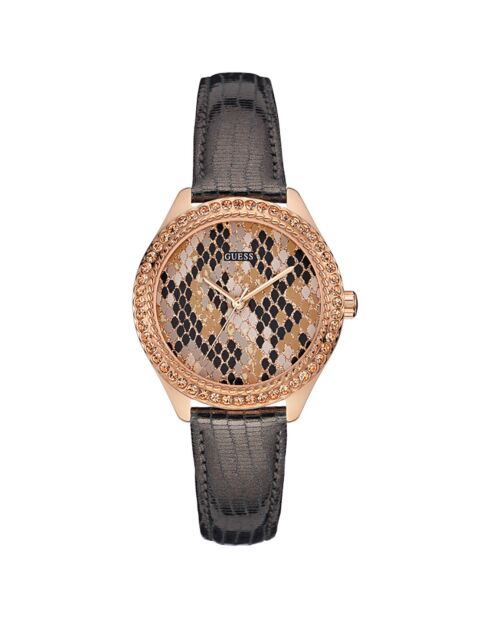 Montre Femme en Cuir grise
