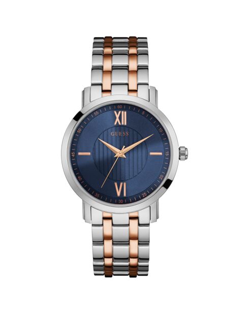 Montre Homme en Acier argenté/rose doré