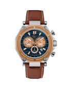 Montre Homme en Cuir marron