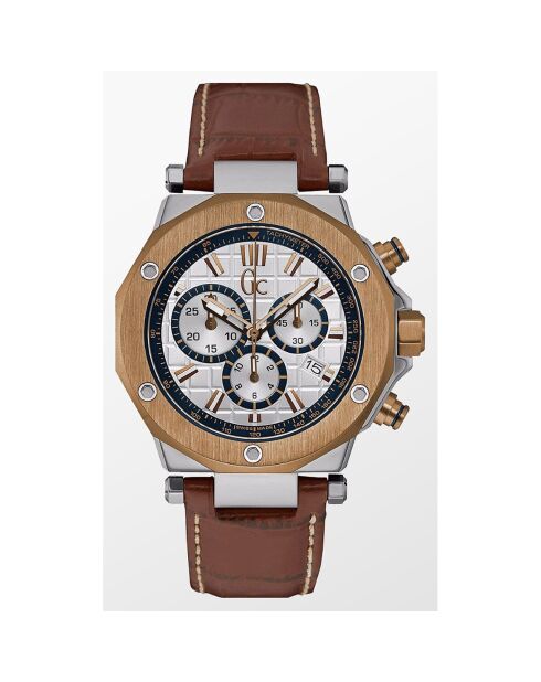 Montre Homme en Cuir marron