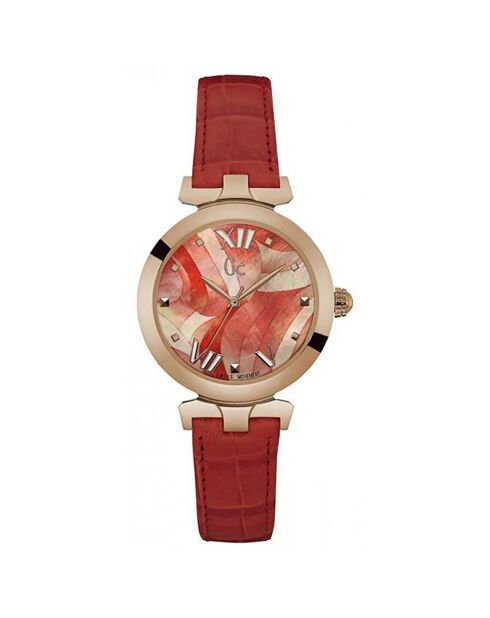 Montre Femme en Cuir orange