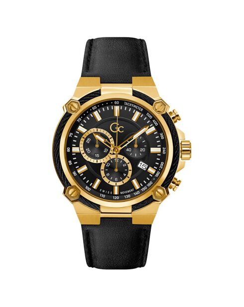 Montre Homme en Cuir noire