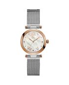 Montre Femme en Acier argenté/rose doré