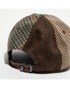 Casquette en Laine Patch Chevron marron