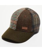 Casquette en Laine Patch Chevron marron