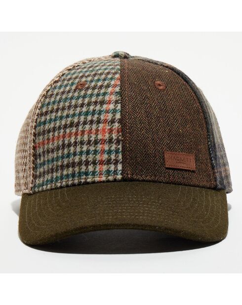 Casquette en Laine Patch Chevron marron