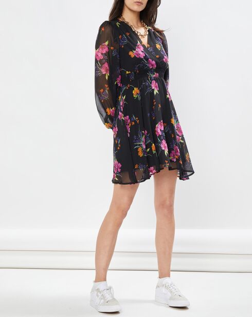 Vestido negro Blizzi bouquet