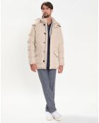 Doudoune 3/4 beige