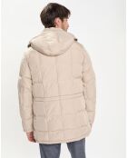 Doudoune 3/4 beige