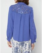 Chemise Otela dentelle bleue