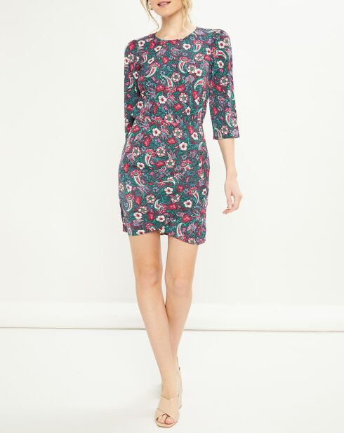Robe Roya imprimée multicolore