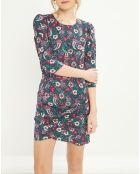 Robe Roya imprimée multicolore