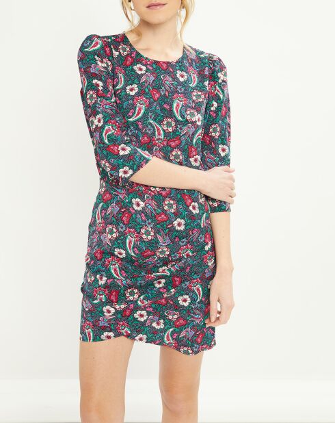 Robe Roya imprimée multicolore