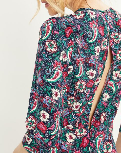 Robe Roya imprimée multicolore