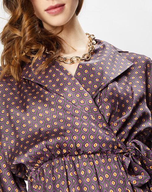 Robe Shend imprimée violette