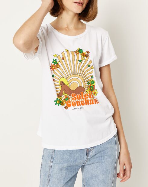 T-Shirt Soleil blanc