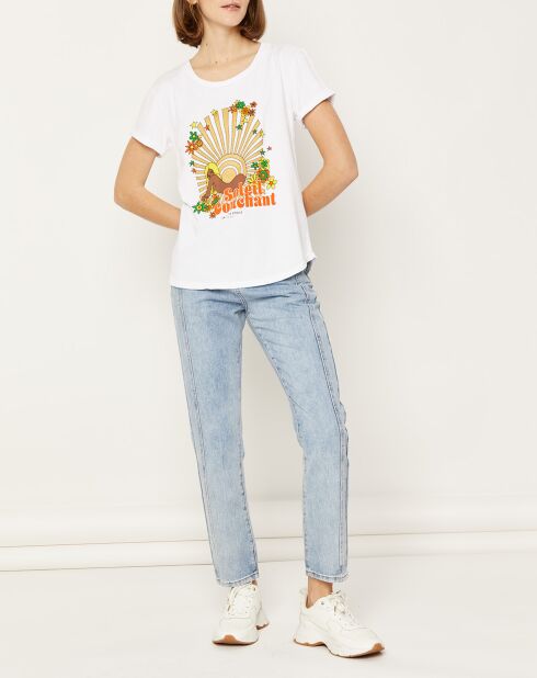 T-Shirt Soleil blanc