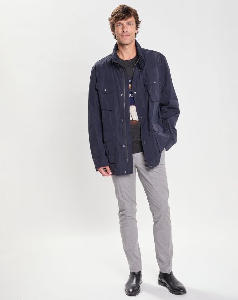 Parka imperméable Velo Speed bleu marine