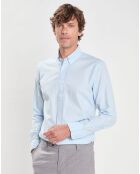 Chemise Slim Fit Oxford bleu ciel