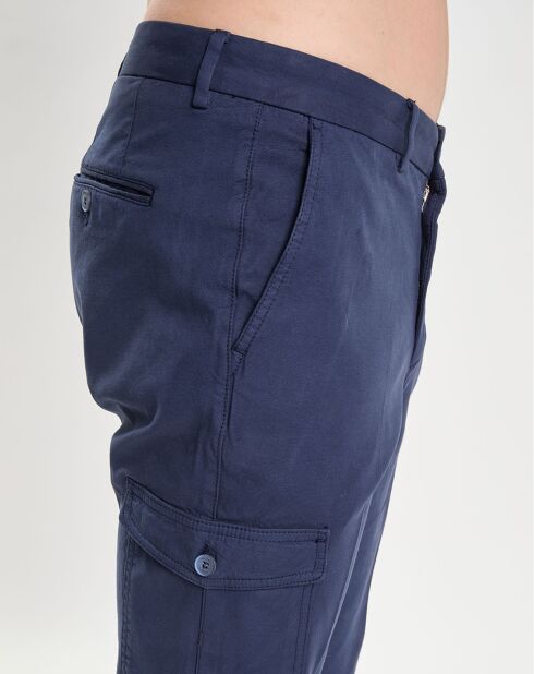 Pantalon Regular Fit Cargo bleu