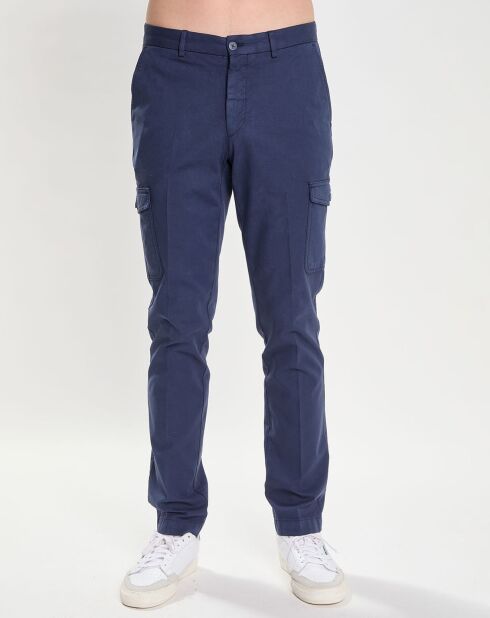 Pantalon Regular Fit Cargo bleu