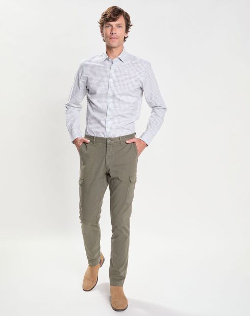 Chemise Slim Fit à carreaux vert/multicolore