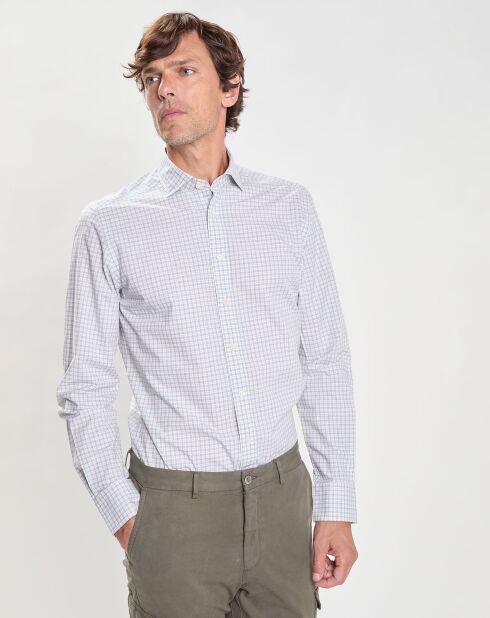 Chemise Slim Fit à carreaux vert/multicolore