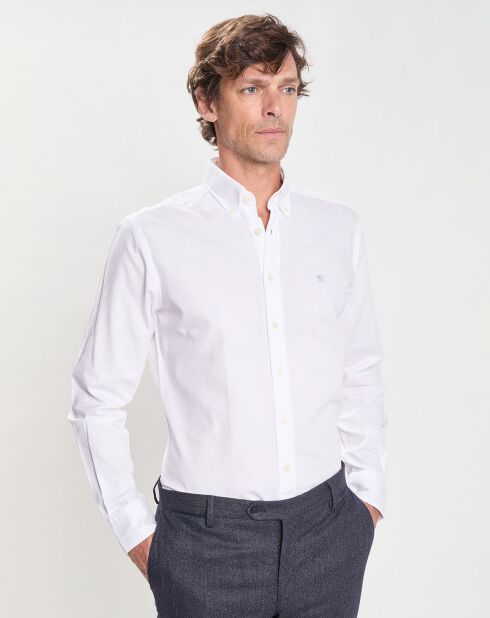 Chemise Slim Fit Oxford  blanche