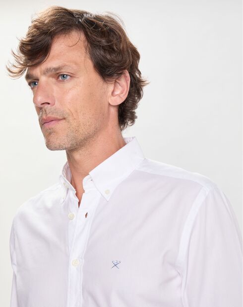 Chemise Slim Fit Oxford  blanche