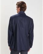 Veste 100% Laine Membrane Amovible imprimé chevron bleue