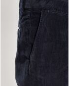 Pantalon Chino Slim Fit en Velours côtelé bleu marine