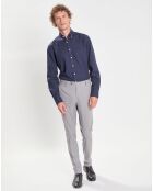 Chemise Slim Fit Oxford bleu foncé