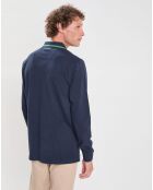 Polo Regular Fit manches longues Aston Martin Racing bleu foncé